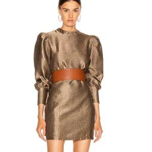NWT The Andamane Baylee Mini Dress in Bronze Coconut S $400